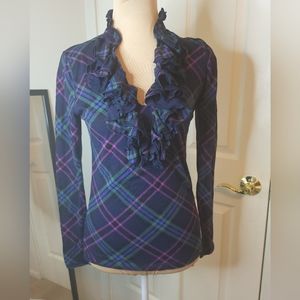 Lauren Ralph Lauren - Plaid Top, Size XS